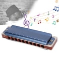 thumbnail image 4 of Musical 10 Hole Harmonica Metal C Key Diatonic Harmonica Mouth Organ Musical Instrument Accessories, 4 of 8