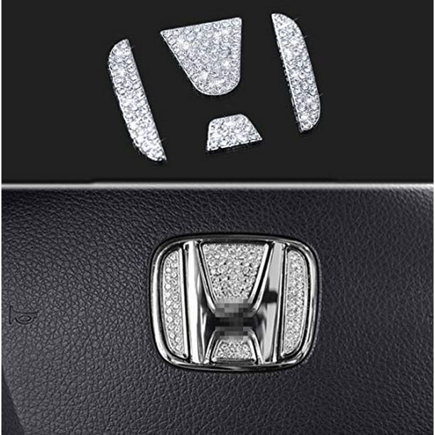 Bling Bling Car Steering Wheel Decorative Diamond Sticker Fit For Honda