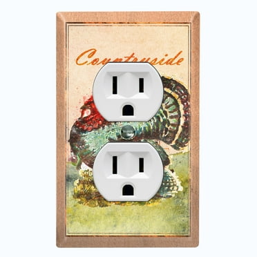 Metal Light Switch Plate Cover Countryside Sheep Animal Farm ANM009