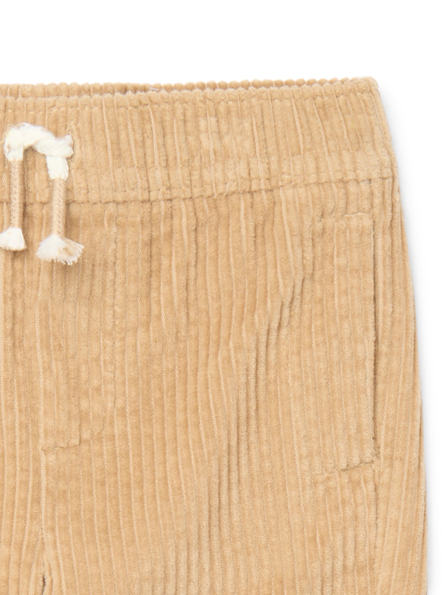 Garanimals Baby Boy Cotton Corduroy Drawstring Jogger Pants, Sizes 0M-24M