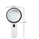 thumbnail image 2 of 30x Magnifying Glass with LED Light Handheld Illuminated Magnifier for Close Work Reading Inspection Coins Jewelry, 2 of 5