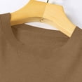 thumbnail image 6 of Naotn Crew Neck Knit Sweaters for Women Fashion Casual Solid Long Sleeve Button Pullover Lightweight Ribbed Cuffs Tops, 6 of 7
