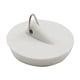 thumbnail image 2 of Tapón universal de bañera y tapón de lavabo - Tapón de desagüe de goma blanda para bañeras y lavabos, diámetro de 1,77", blanco, 2 of 6