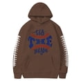 thumbnail image 3 of MHFRRA Sudadera con Capucha para Hombre con Estampado de Fútbol, Informal, Holgada, para Uso Diario, Cómoda y Cálida Marrón, 3 of 3