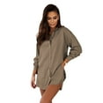 thumbnail image 5 of New Cotton Linen Breathable Button Long-Sleeved Shirt Loose Shorts Suit Elegant Women'S Clothing, 5 of 5