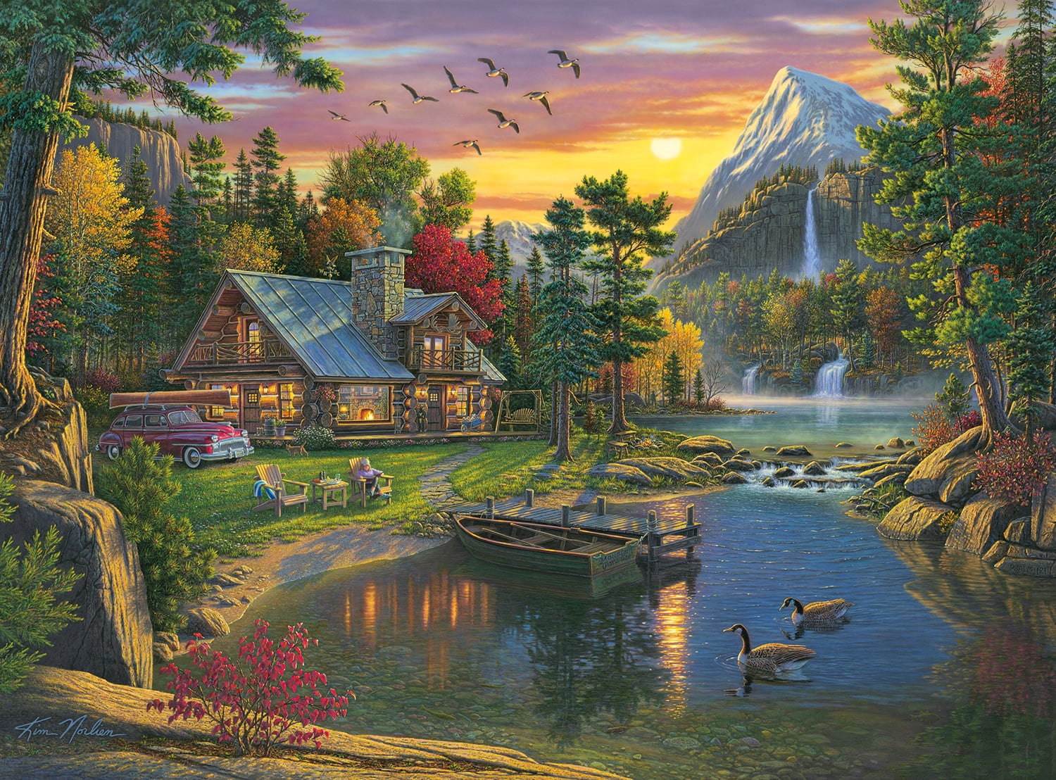 Buffal Games Kim Norlien Mountain Paradise 1000 Piece Jigsaw Puzzle