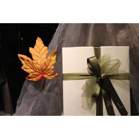 - Peel-n-Stick Poster of Birthday Leaf Gift Bow Poster 24x16 Adhesive Sticker Poster Print