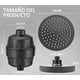 thumbnail image 2 of Regaderas para Baño de Lluvia de Alta Presión de 6" con filtro de ducha de 15 etapas, Ducha Tipo Lluvia para Agua Dura, Elimina Impurezas (Negro), 2 of 7