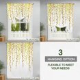thumbnail image 3 of Tie Up Curtains for Windows Yellow Polka Dots Vines Valance Adjustable Balloon Curtain Lines Art Tie Up Shades for Kitchen Living Room Bedroom Privacy Curtain Drape 34x45 Inch, 3 of 9