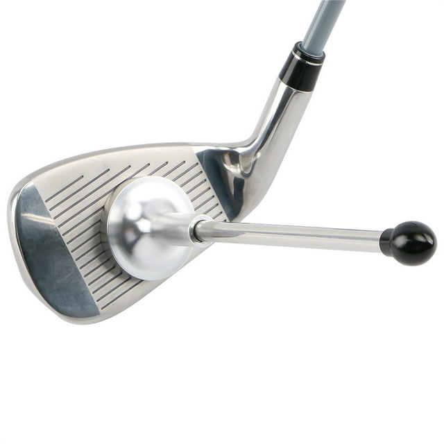 yeacher Golf Swing Training Aid - Aluminum Alloy Base with Stainless Steel Rod, Black/Red/Gold, Compact Foldable Design for Practice and Correction