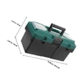 thumbnail image 2 of FUTUREORYY Black Tool Box 1Pack Made Of Plastic For Storing And Organizing Your Tools, 2 of 5