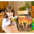 thumbnail image 6 of ALAZA Elephants Giraffe Lunch Box Insulated Lunch Bag Reusable Thermal Cooler Tote School Picnic, 6 of 6