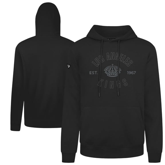 Men's Levelwear  Black Los Angeles Kings Podium Abyssal Pullover Hoodie