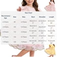 thumbnail image 3 of ITSAME Sleeveless Dress for Girls, Cute Embroidery Trendy Bow Ruffle Fashion Princess Dresses Pink 6-7T, 3 of 9