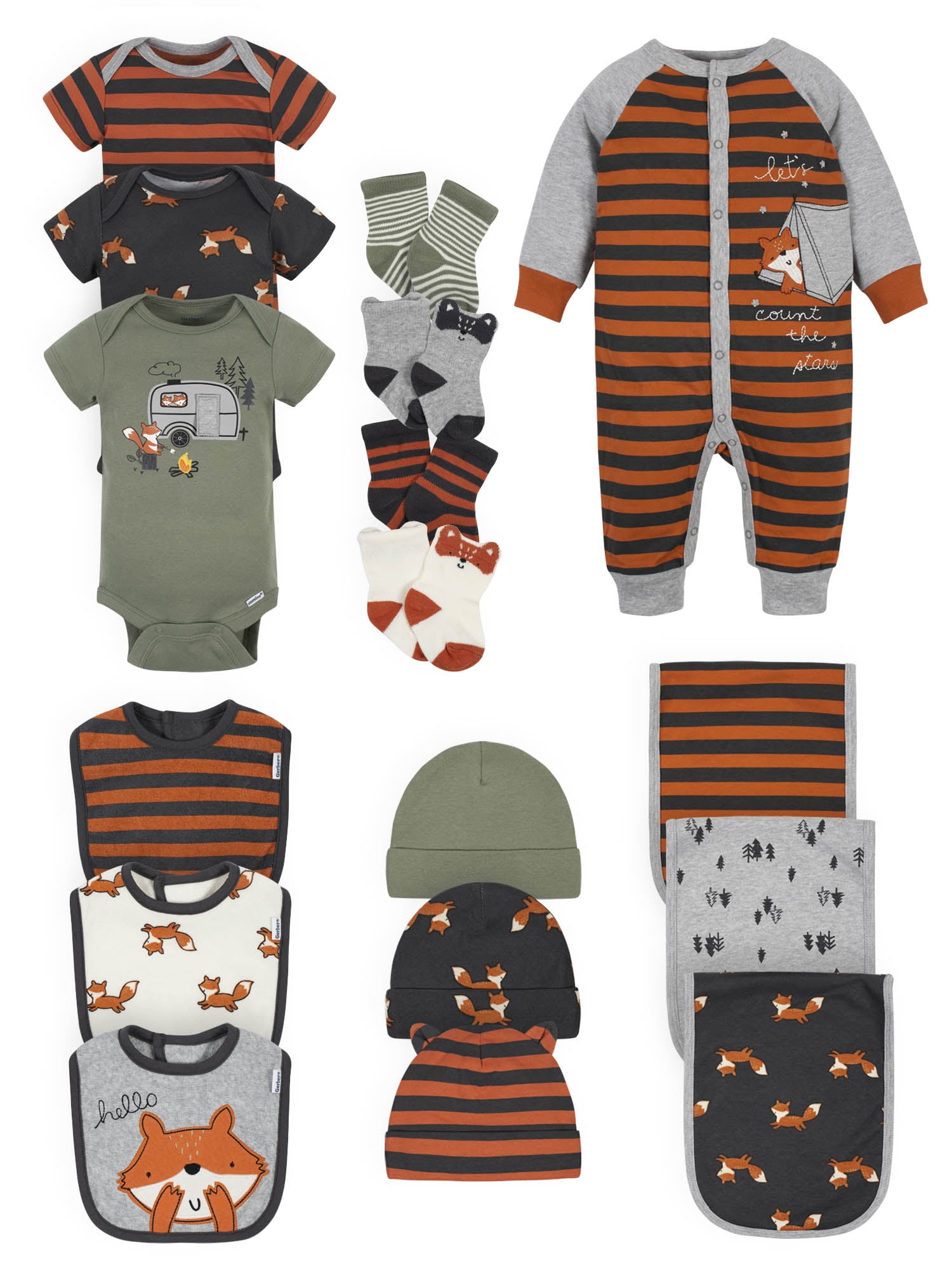 Gerber Baby Boy Newborn Gift Set 17-Piece Hong Kong Ubuy