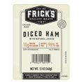 Frick's Quality Meats Diced Ham, 12oz, Fully Cooked, 10g of Protein per