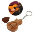 thumbnail image 4 of Guitar Pick Set, Wooden Organizer Wood Picks Case Holder Keychain Container Gift Storage  For Electric Bass For Ukulele, 4 of 8