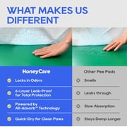 Honey Care Extra Large Dog and Puppy Training Pads, Ultra Absorbent, Blue, 28 x 34, 40 Count
