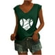 thumbnail image 1 of Camisetas sin mangas con cuello en V de verano para mujer, camisetas de manga corta con estampado de amor Retro OAVQHLG3B Store  lin121212, 1 of 5
