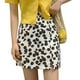 thumbnail image 1 of Qarigey de mujer Estampado de flores corta de cintura alta Split A-line Girl Cloth Prendas para la parte inferior del cuerpo blanco L, 1 of 1