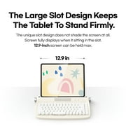ITIGOITIE Retro Typewriter Style Bluetooth Keyboard, 84-Key Compact Design, Multi-Device Support, Yellowish White