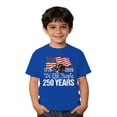 thumbnail image 4 of MuXiKeJi Clothes 250 Anniversary USA Shirt for Girls America 250 Shirt Short Sleeve Patriotic Flag Print Cute Tops 1776-2026 Tshirt Kids, 4 of 4