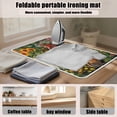 thumbnail image 6 of ZIATUBLES Rooster Chicken Floral Print Portable Ironing Pad Multifunctional Foldable Ironing Blanket Heat Resistant Ironing Mat for Laundry, Travel, RV, 31.5" x 19.6", 6 of 7