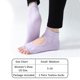 thumbnail image 3 of 2 pares de calcetines de Yoga sin dedos para mujer, calcetines de Pilates con empuñaduras, calcetines de algodón antideslizantes con punta abierta para Pilates, danza de Ballet de barra pura, 3 of 5