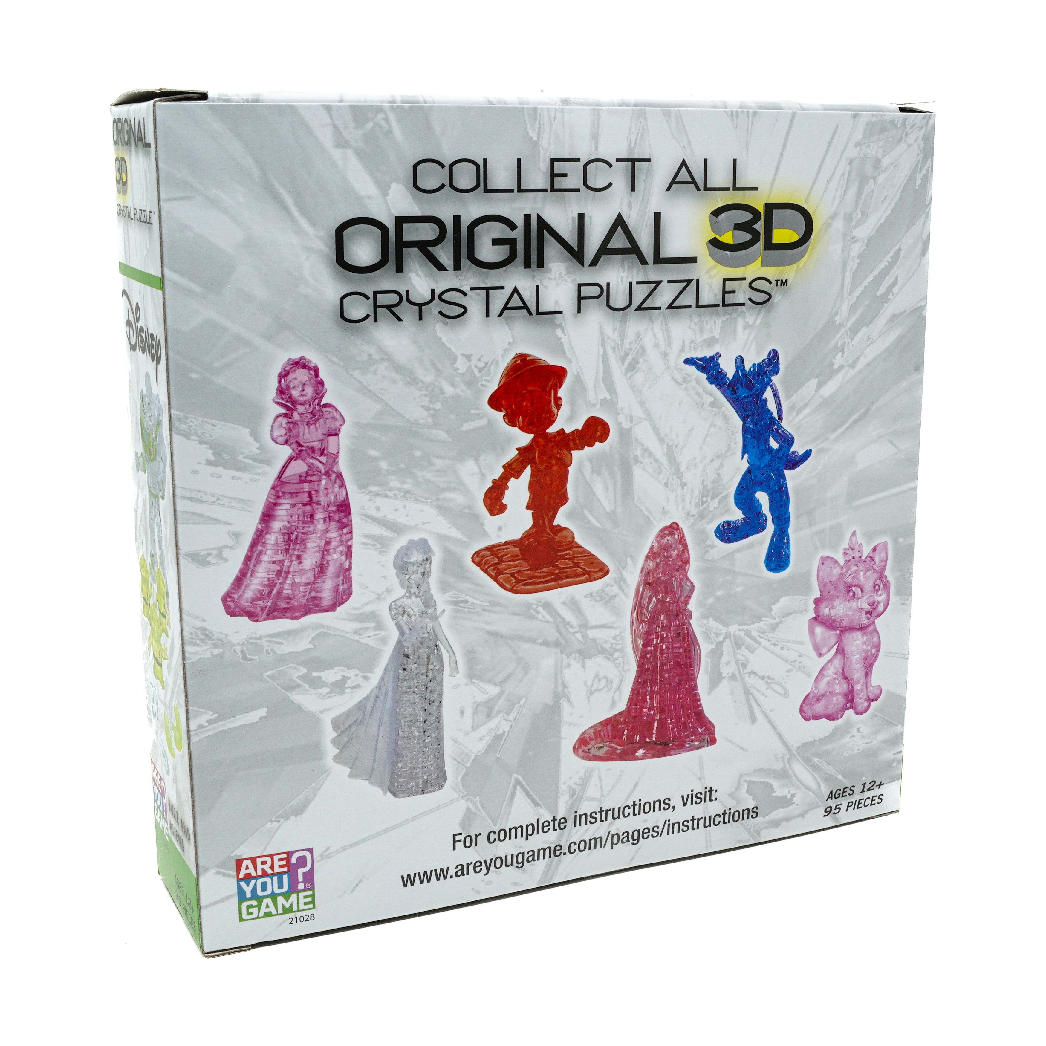 AreYouGame.com 3D Crystal Puzzle - Disney Buzz and Aliens: 95 Pcs