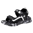 thumbnail image 1 of Cathalem Boys' Sandals Unisex Kid's Slide Sandals (Black,13), 1 of 9