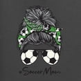 thumbnail image 2 of Messy Bun Soccer Life | Mom Life Game Day Vibes Sports Lover | Mother's Day Sports Womens T-Shirt, Charcoal, S, 2 of 5