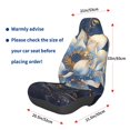 thumbnail image 3 of Daiia Blue Golden Dream Lotus Printed Car Seat Cover - Waterproof & Sweatproof - Universal Fit, Machine Washable, Non-Slip - Seat Protector for Car, Truck, SUV, Van (1 Pack), 3 of 5