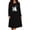 # Black, variant on Taqqpue Womens Halloween Sleep Shirts Long Sleeve Crew Neck Cotton Nightgown Halloween Ghost Print Loose Fit Knee Length Casual Pullover Nightshirt Oversized Soft Sleepwear Dress for Women Plus Size