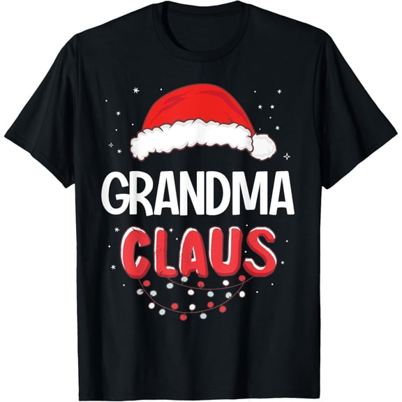 Grandma Santa Claus Christmas Matching Costume T-Shirt