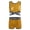 Gold, variant on TiaoBug Kids Girls Sequins Dance Athletic Outfit Sleeveless Top with Shorts Set