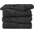 thumbnail image 2 of Large Bath Towels Set (30" x 60") - Zero Twist 100% Cotton Bathroom Towels, Super Aborbent Luxury Bath Towels, Soft, Quick Dry Shower Towels, 4 Piece Extra Large Bath Towel Set -Black, 2 of 4