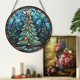 thumbnail image 5 of Pine Tree Stained Glass Suncatcher, Pine Tree Glass Suncatchers for Windows For Merry Christmas, 5 of 7
