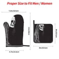 thumbnail image 2 of Fotbe Gothic Skull Drape for 4Pcs Oven Mitts and Pot Holders, 500℉ Heat Resistant Oven Mitts , Non-Slip Silicone Surface Safe for Baking, Cooking, BBQ, 2 of 6