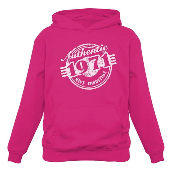 Tstars Womens 50th Birthday Gift Birthday Gift for 50 Year Old Sweatshirt 1971 Mint Condition Birthday Party Birthday Shirts for Women Hoodie