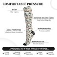 thumbnail image 2 of Pofeuu Flamingo Palm Trees Print Compression Socks for Women & Men Circulation - Best Support for Nurses,Running,Athletic,Sports, 2 of 7