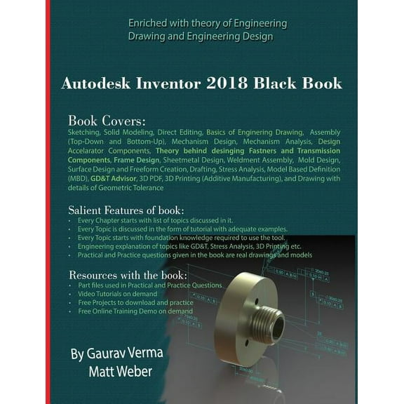 Autodesk Inventor 2018 Black Book, (Paperback)