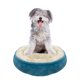 thumbnail image 3 of Cama Para Perro Circular Con Borrega Mediana Azul Importadora La Merced Base Con Goma Antiderrapante, 3 of 3