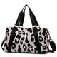thumbnail image 2 of Gran bolso de viaje, bolso de gimnasia expandible, bolsas de equipaje de mano, manga para carrito mojada, bolsas de deporte, bolso deportivo, bolso de vaca print negro, 2 of 9