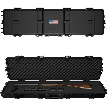 Rifle Case Mil-Spec 3 Layer Pick and Pluck Cube Foam 43~54.3 in 4~6 latches IP67