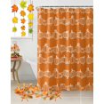 thumbnail image 3 of Thanksgiving Shower Curtain Set ，Waterproof Fabric Shower Curtains Fall Line Pumpkin Shower Curtains for Bathroom,Bathroom Decor 54x"78", 3 of 7