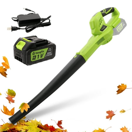 Yougfin 21V Handheld Leaf Blower, Cordless Convenience
