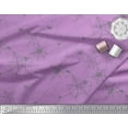 thumbnail image 3 of Soimoi Purple Viscose Chiffon Fabric Web & Spider Insects Printed Fabric 1 Yard 42 Inch Wide, 3 of 3