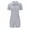 Gray, variant on aidice Bodysuits for Women Ribbed Lapel Neck Button up Short Sleeve Slim Fitting Workout Shorts Jumpsuits