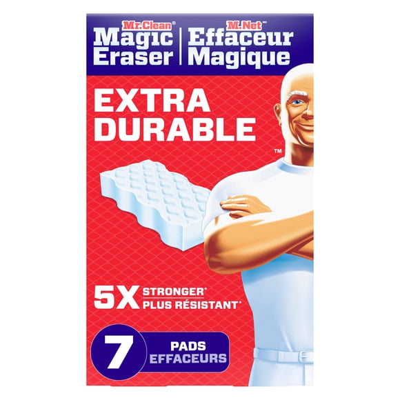 Mr. Clean Magic Eraser Sponge, All Purpose Cleaner, Cleaning Scrubber,Whole Home Extra Durable, 7-Count