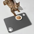 thumbnail image 2 of Pet Placemat Silicone Non-slip and Waterproof Black Claw-L, 2 of 5